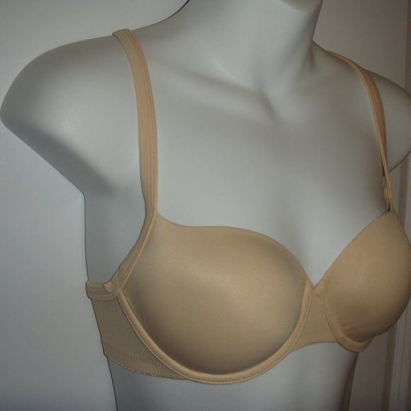 Panache Porcelain Moulded Bra 3376 Beige Size 30D - Picture 3 of 8